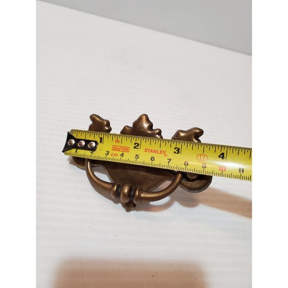 Vintage Salvaged metal Chippendale Batwing Drawer Pull Centre Mounting H… - Picture 7 of 10